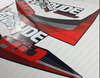 Evinrude 200HP E-tec HO 2011-2014 Graphite Cowl Outboard Decal Kit